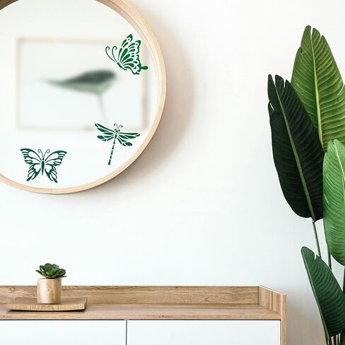 MAYJOYDIY 9Pcs Insect Theme Stencils Butterfly Dragonfly Painting Stencil 5.9×5.9inch Bee Beetles Stencils with Paint Brush Reusable Ladybug Template for Window Wood Wall Home Decor in Saudi Arabia