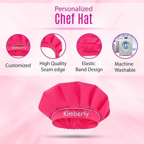 Personalized Apron and Chef Hat Set - Cute Chef Costume for Kids - Aprons with Pockets for Cooking, Painting, Party in Saudi Arabia