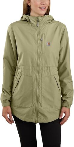 Carhartt Women's Plus Size Rain Defender Relaxed Fit Lightweight Coat, Dried Clay in Saudi Arabia