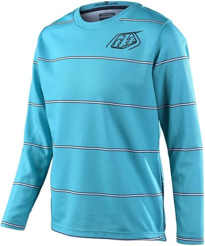 Troy Lee Designs Long Sleeve Flowline Youth Mountain Bike Jersey, Confined Mist, Large in Saudi Arabia