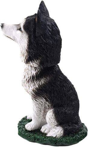 Siberian Husky Dog Bobblehead Figure for Car Dash Desk Fun Accessory in Saudi Arabia