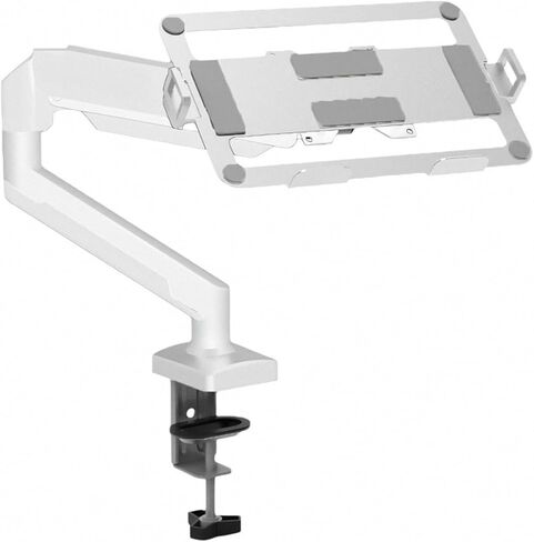 Pneumatic arm with Laptop Expansion Bracket Mechanical arm Universal Hover Telescopic Display Bracket Swing arm(White) in Saudi Arabia