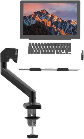 Pneumatic arm with Laptop Expansion Bracket Mechanical arm Universal Hover Telescopic Display Bracket Swing arm(White) in Saudi Arabia