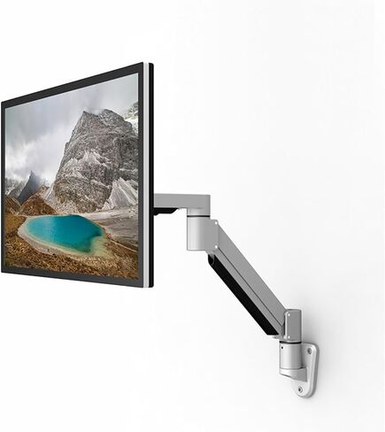 Computer Screen Monitor Bracket LCD Wall Hanging Bracket Wall Hanging Room Rotating Screen Bracket Telescopic arm Lifting Bracket(Silver) in Saudi Arabia