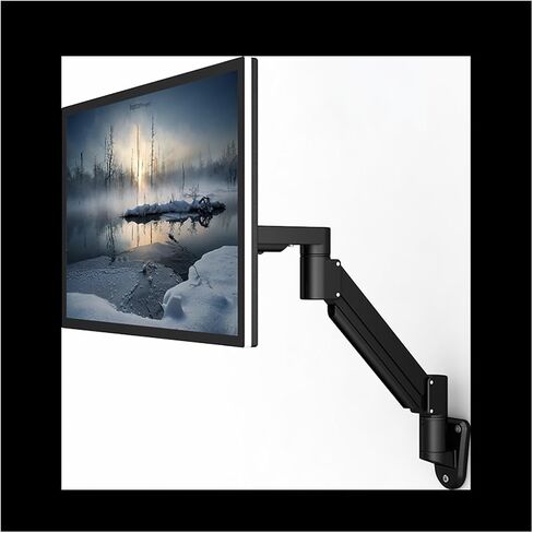 Computer Screen Monitor Bracket LCD Wall Hanging Bracket Wall Hanging Room Rotating Screen Bracket Telescopic arm Lifting Bracket(Silver) in Saudi Arabia