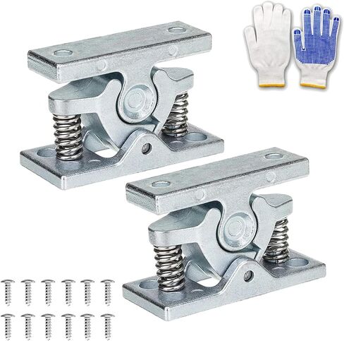 Heavy RV Door Holder Zinc Alloy Trailer Door Latch, Spring Loaded Double Roller Catch Easy Lock Stop for Trailers, Boats, Garage, Cabinets & Home Use with Screws (4 Pcs) in Saudi Arabia