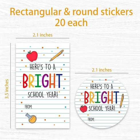 Welcome Back To School Stickers-40Pcs Take Note It's Going To Be A Great School Year Cute Labels-Teacher Reward Motivational Stickers For Students Teens-Classroom Party Favors Decor & Supplies - A01 in Saudi Arabia