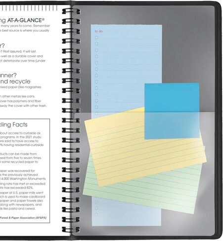 AT-A-GLANCE 2026 Appointment Book Planner, Weekly, 5" x 8", Small, Hourly, Black (700750526) in Saudi Arabia