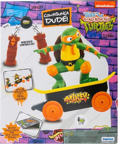 Teenage Mutant Ninja Turtles Raphael Cowabunga Skate RC - Imitates Real Skate Tricks - 2.4 GHz Remote Control - Ages 3+ in Saudi Arabia