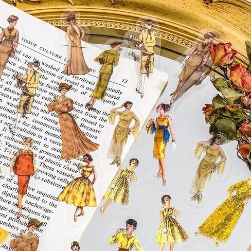 Alideco 240pcs Scrapbook Stickers Vintage People Scrapbooking for Journaling Junk Journal Crafts Embelishment Decoration Diary Stickers(fugurenwu) in Saudi Arabia