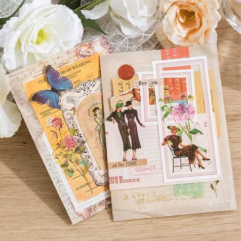 Alideco 240pcs Scrapbook Stickers Vintage People Scrapbooking for Journaling Junk Journal Crafts Embelishment Decoration Diary Stickers(fugurenwu) in Saudi Arabia