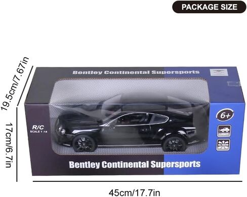 Vinie Remote Control Car for Boys ، RC Cars Bentley GT SuperSport ، 1:14 Scale Toys Drift Kids ، Drift Carها in Saudi Arabia