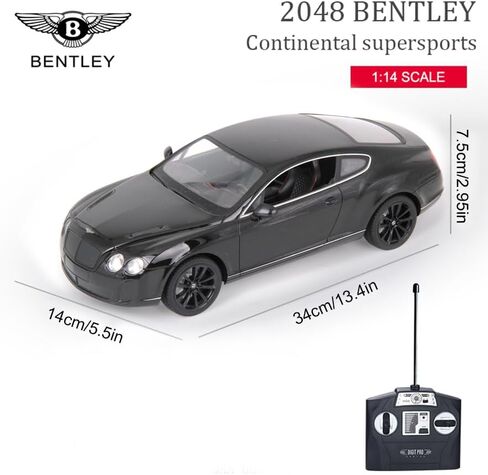 Vinie Remote Control Car for Boys ، RC Cars Bentley GT SuperSport ، 1:14 Scale Toys Drift Kids ، Drift Carها in Saudi Arabia