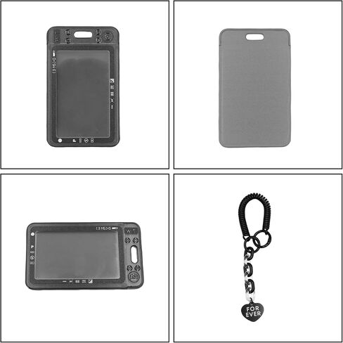 Clear Kpop Photocard Holder with Keychain Spiral Wrist Coil, Cute ID Card Protector Photo Display Case Badge Holder in Saudi Arabia