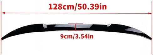 Racing Trunk Splitter Body Kit Decoration Air Difflector Spefler Spoiler Wing Recling Typate متوافق مع BMW X4 G02 2019+ إكسسوارات ضبط (أسود لامع) in Kuwait
