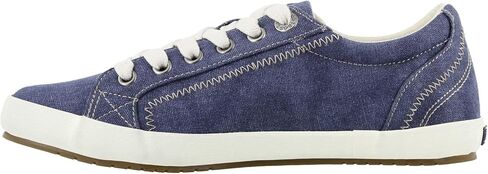 Taos Star Women's Sneaker - Iconic Style with Canvas Design for Everyday Adventures - Custom Fit Lacing and Removable Footbed with Arch Support for All Day Comfort Blue Wash Canvas 10 W US in Saudi Arabia