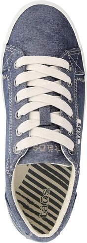 Taos Star Women's Sneaker - Iconic Style with Canvas Design for Everyday Adventures - Custom Fit Lacing and Removable Footbed with Arch Support for All Day Comfort Blue Wash Canvas 10 W US in Saudi Arabia