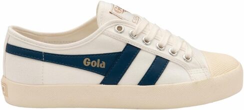 حذاء رياضي نسائي من Gola Coaster، أبيض فاتح/أبيض فاتح/ذهبي، 9.5 in Kuwait