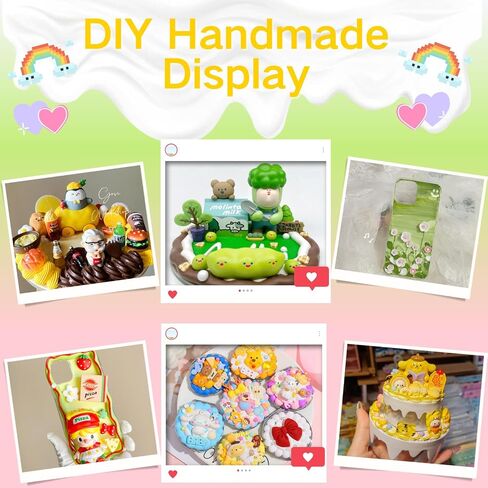 Decoden كريم وهمية الكريمة المخفوقة الغراء 2 قطعة 50 جرام محاكاة كريم سيليكون كريم لاصق عدة ل جراب هاتف لتقوم بها بنفسك صنع الحرفية in Saudi Arabia
