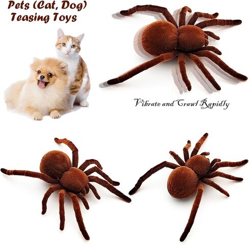 Tipmant الصراصير الصراصير الصراخ لعبة الاهتزاز حيوانات أليفة Cat Dog Puppy ألعاب مزحة هدايا الأطفال المخيفة in Saudi Arabia