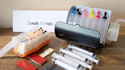 EcoPRO 312XL Empty Ink System CISS Refillable Cartridge Kit for Chipless Firmware Installed EPSON XP-15000 Printer (with Ink Flow Control Damper) in Kuwait