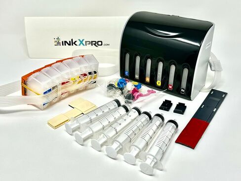 EcoPro 312XL نظام حبر فارغ مجموعة خرطوشة قابلة لإعادة الملء للبرامج الثابتة التي تم تثبيتها Epson XP-15000 (مع مثبط التحكم في تدفق الحبر) in Kuwait