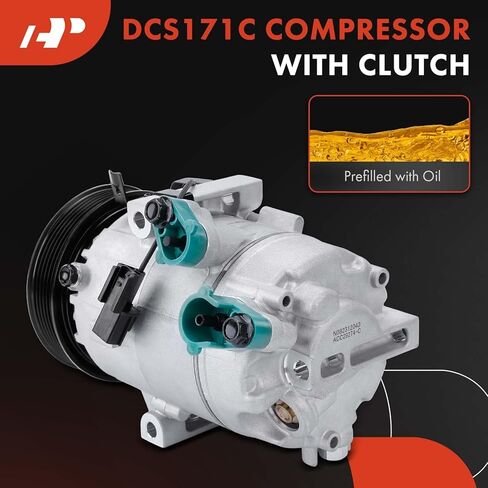 ضاغط مكيف هواء A-Premium مع قابض متوافق مع Kia Forte 2014-2018 1.8L 2.0L، Forte 2017-2018 2.0L، Forte Koup 2014-2017 2.0L، Forte5 2014-2018 2.0L وHyundai Elantra GT 2013-2017 in Kuwait