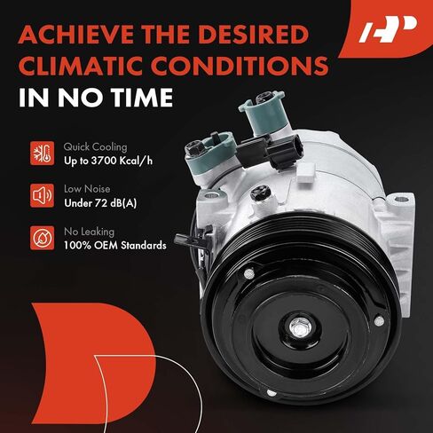 ضاغط مكيف هواء A-Premium مع قابض متوافق مع Kia Forte 2014-2018 1.8L 2.0L، Forte 2017-2018 2.0L، Forte Koup 2014-2017 2.0L، Forte5 2014-2018 2.0L وHyundai Elantra GT 2013-2017 in Kuwait