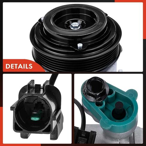 ضاغط مكيف هواء A-Premium مع قابض متوافق مع Kia Forte 2014-2018 1.8L 2.0L، Forte 2017-2018 2.0L، Forte Koup 2014-2017 2.0L، Forte5 2014-2018 2.0L وHyundai Elantra GT 2013-2017 in Kuwait