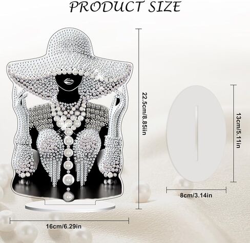 Beauty Diamond Art Stand مجموعات للمبتدئين البالغين ، DIY 5D Diamond Paint Table شكل خاص سطح المكتب زخرفة الجمال Diamond Art Decoration in Kuwait