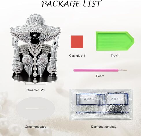 Beauty Diamond Art Stand مجموعات للمبتدئين البالغين ، DIY 5D Diamond Paint Table شكل خاص سطح المكتب زخرفة الجمال Diamond Art Decoration in Kuwait
