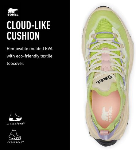 Sorel Kinetic Breakthru Tech Lace Sneakers Peach 8, Paradiso Peach/Sea Salt, in Saudi Arabia