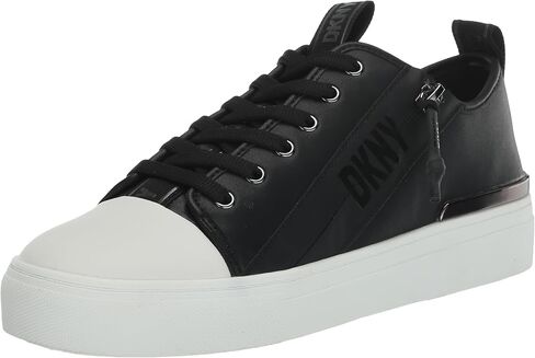 DKNY Women's Chaney-Lace Up Sneaker, Mushroom, 6 in Saudi Arabia