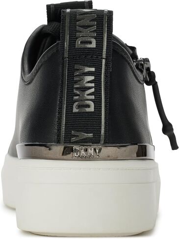 DKNY Women's Chaney-Lace Up Sneaker, Mushroom, 6 in Saudi Arabia