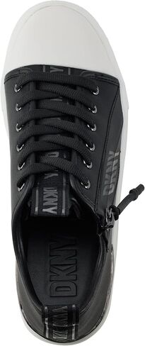 DKNY Women's Chaney-Lace Up Sneaker, Mushroom, 6 in Saudi Arabia