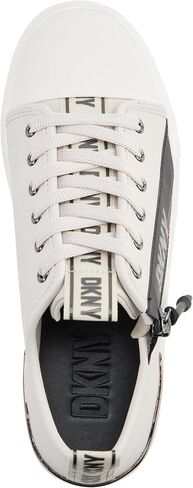 DKNY Women's Chaney-Lace Up Sneaker, Mushroom, 6 in Saudi Arabia