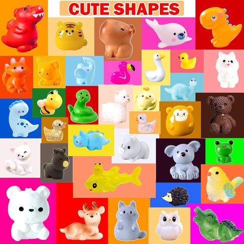 60pcs Mini Animal Figurines Set, Tiny Resin Animals Miniature Little Small Animal Figures Bulk for DIY Micro Fairy Garden Landscape Accessories Dollhouse Hide Crafts Decor Birthday Party Favors in Saudi Arabia