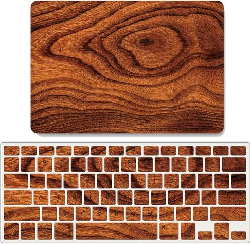 Ivy Wood Series Set Folio Hard Case لـ MacBook Pro (14 بوصة مع طرز M1/M2: A2442/A2779) مع غطاء لوحة المفاتيح - G. in Saudi Arabia