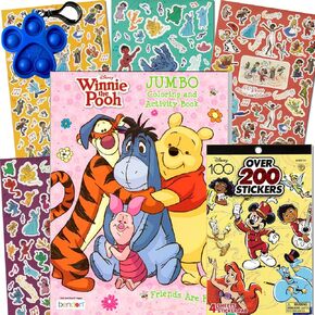 Disney Winnie The Pooh Coloring Activity Book and Stickers Set for Kids