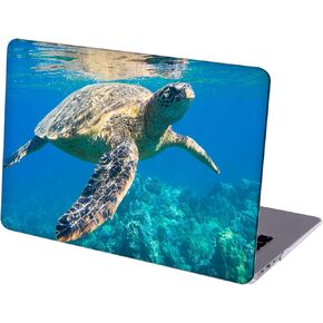 Case Compatible with MacBook Air 13 inch Retina Display with Touch ID, Hard Protective Shell with Keyboard Cover (M1 A2337 A2179 A1932, 2018 2019 2020 Release) - Sea Turtle Underwater-1