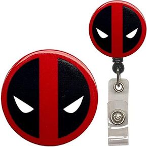 Superhero Real Charming Retractable Swivel Alligator ID Badge Holder Badge Reel (Dead SA)