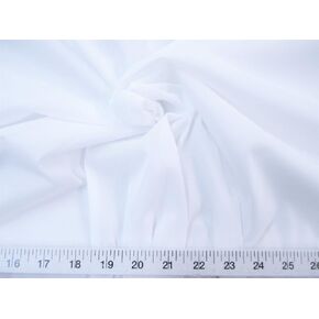 Yard Discount Fabric Nylon 40 Denier Tricot Stretch White 108 inch Wide TR14
