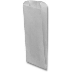 White Merchandise or Pharmacy Bags, White Kraft Paper Prescription Bags, 5"x 2"x 12" (1000 Count)