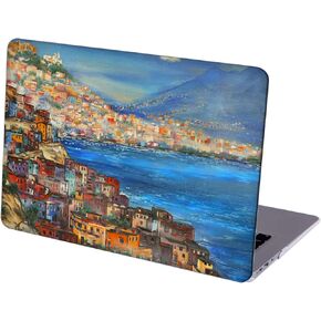 Compatible with MacBook Pro 16-inch Hard Protective Shell Cace with Keyboard Cover ( A2141, 2020 2019 Release ) - Cinque Terre Oil Painting-02