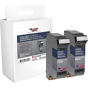 AMERICAN MAILING SOLUTIONS INC. | 1 - Set | FP PostBase PIC10 Red Fluorescent Replacement Ink Cartridge for PostBase Postage Meters