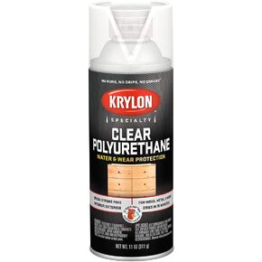 Krylon Clear Aerosol Polyurethane Coating, 11 oz, Gloss Finish