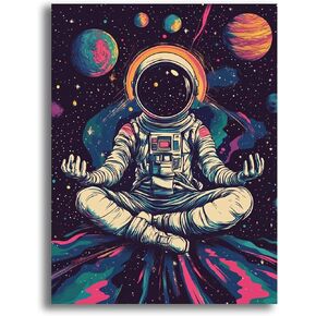 Yomiie 5D Astronaut Diamond Painting Kits for Adults, Paint with Diamonds Art Planet Universe DIY Full Round Drill Kits, Embroidery Rhinestone Diamond Crystal Craft Canvas Home Wall Decor 30x40 cm in Kuwait