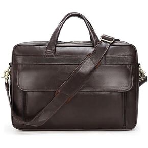 Top Layer Cowhide Men's Inch Laptop Bag Shoulder Bag Business Briefcase