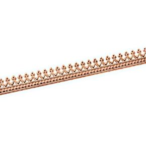 Adornville® Gallery Wire Copper Crown Pattern 12 Inches x 5.21mm x 0.69mm by EAM Jewelry Design & Supply