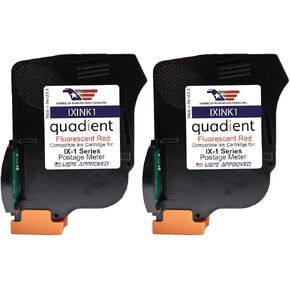 AMERICAN MAILING SOLUTIONS INC. | 2-Pack | Quadient IXINK1 Replacement Ink Cartridge for iX-1 Series Postage Meter